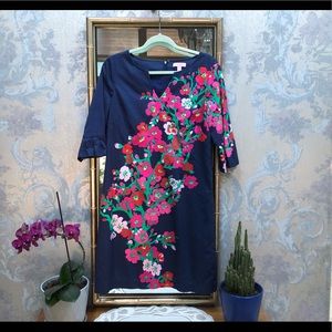Navy and Flowered Lilly Pulitzer Dress
